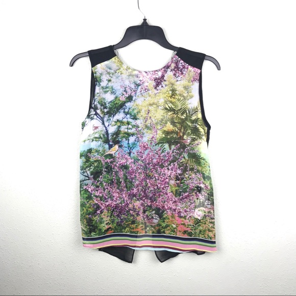 Zara Tops - [Zara Basic] Graphic Sheer Sleeveless Top